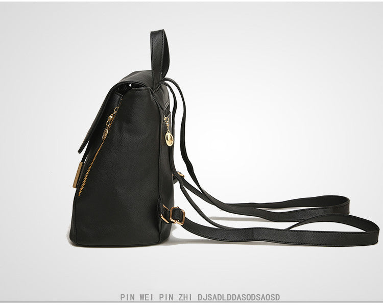 Sarah Express Structured PU Leather Top-Handle Backpack