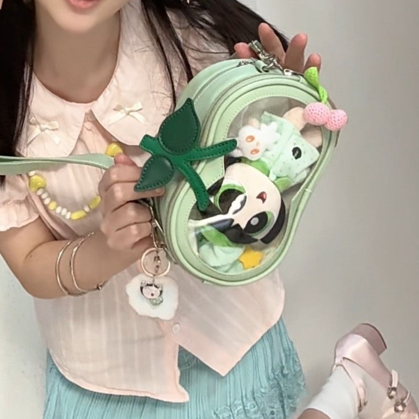 Sarah Express Cute Mini Oval Patchwork Crossbody Bag