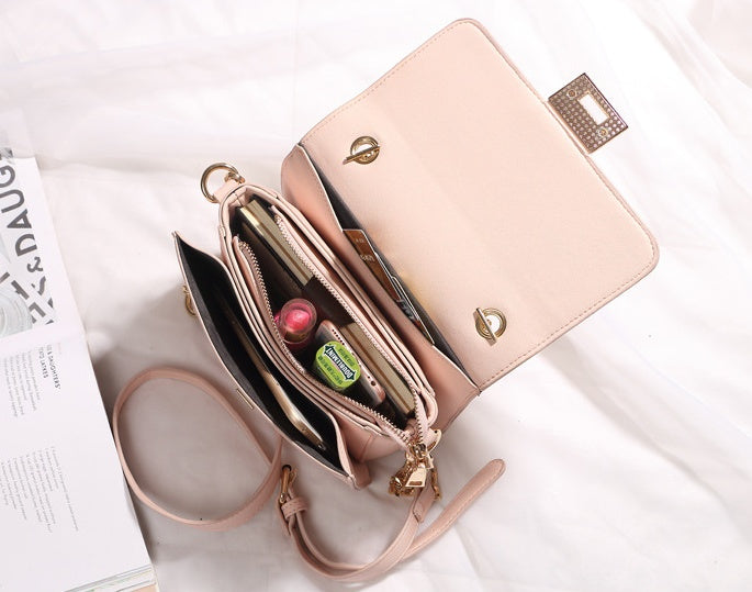 Sarah Express Sequined Square Shoulder Bag with Chain