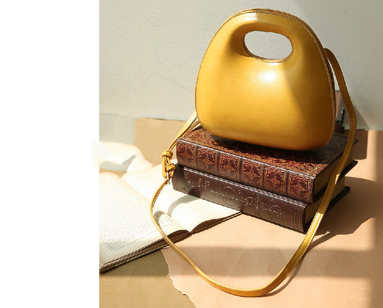 Sarah Express Structured Shell Shape Round Flap Messenger Bag