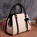 Sarah Express Structured Bow Detail Lady Handbag Beige