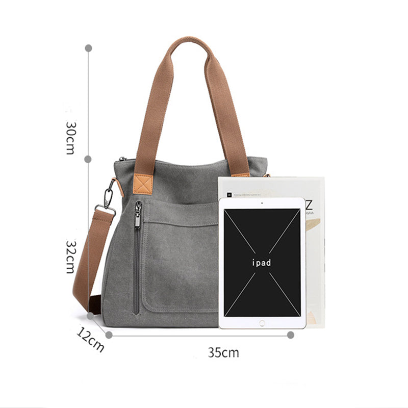 Sarah Express Canvas Commuter Tote Shoulder Bag