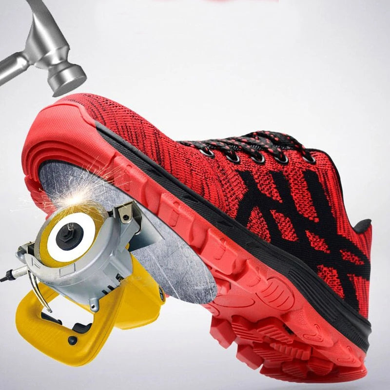 Sarah Express Steel Toe Breathable Mesh Work Sneakers