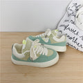 Sarah Express Women's Casual Lace-Up Canvas Sneakers Vivid Chartreuse