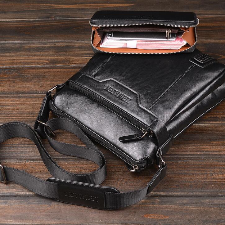 Sarah Express Men's Structured Messenger Shoulder Bag