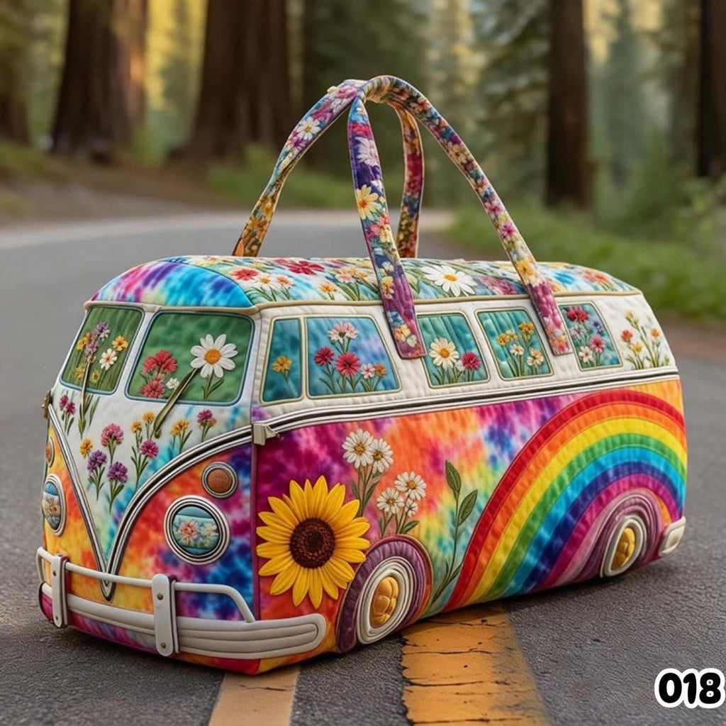 Sarah Express Printed Van Design Yoga Duffle Bag 1color