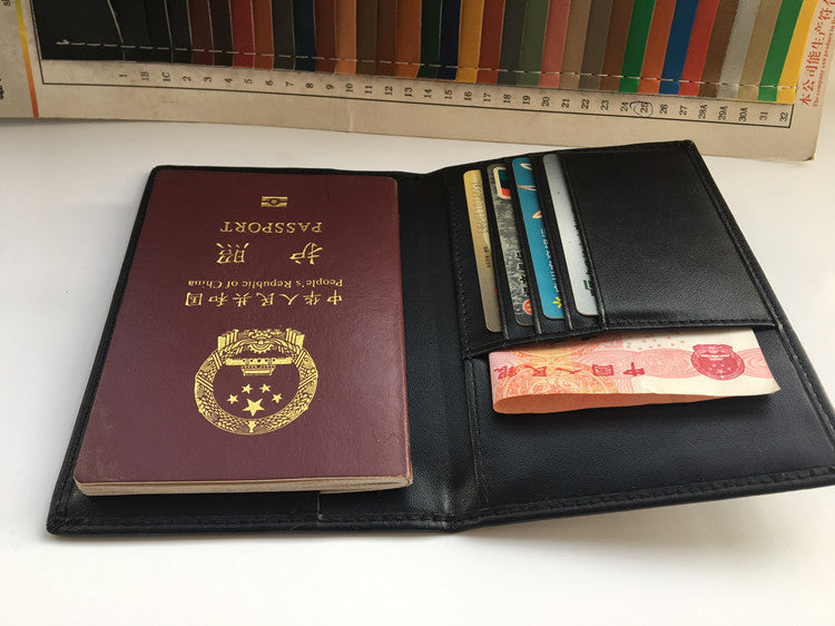 Sarah Express RFID Blocking Leather Passport Holder Case