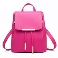 Sarah Express Structured Flap Closure Student Backpack Rose Red