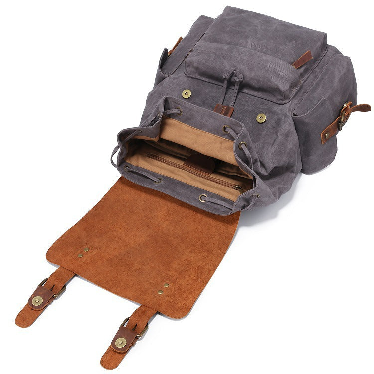 Sarah Express Canvas Oil Wax Waterproof Rucksack