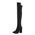 Sarah Express Over The Knee Stretch Boots black