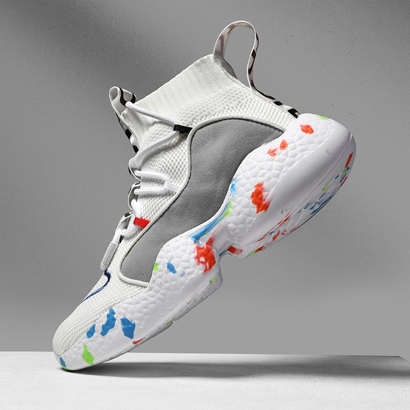 Sarah Express Unisex Breathable Mesh Fashion Sneakers Camouflage White