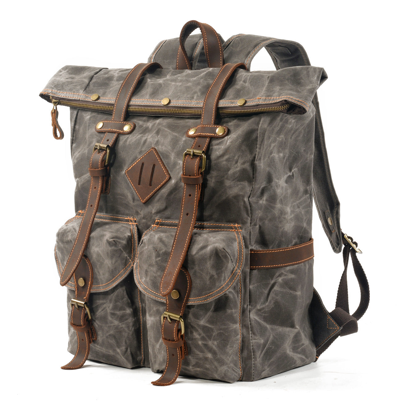 Sarah Express Vintage Oil Wax Canvas Men's Backpack