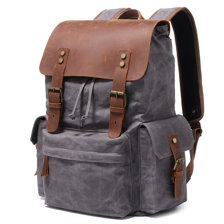 Sarah Express Canvas Oil Wax Waterproof Rucksack