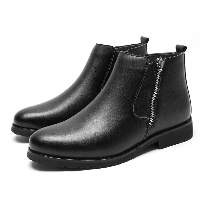 Sarah Express Men's Business Casual Side Zip Boots