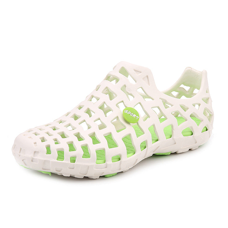 Sarah Express Breathable Lightweight EVA Beach Flats White