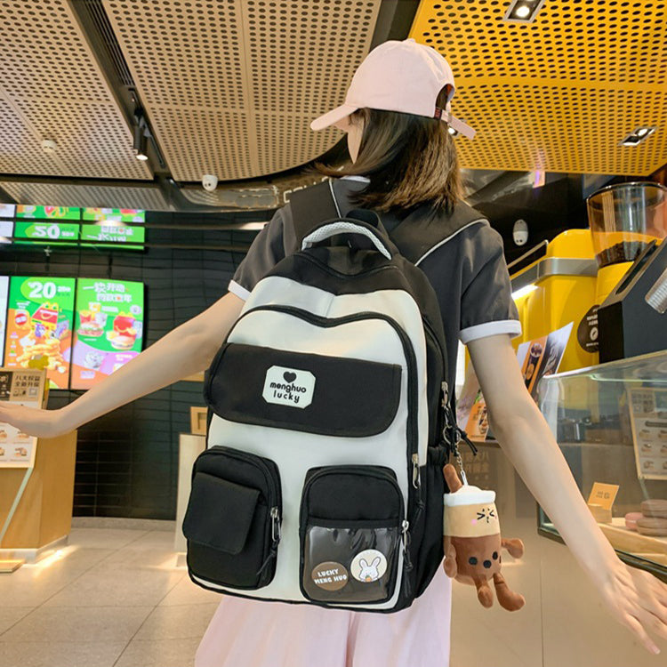 Sarah Express Preppy Multi-Pocket Campus Backpack