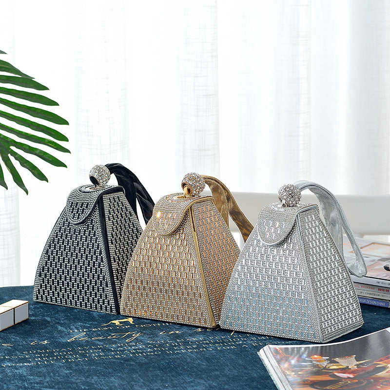Sarah Express Triangle Rhinestone Banquet Handbag