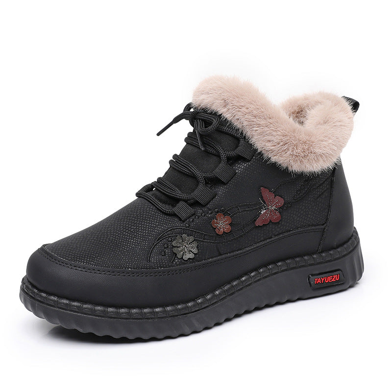 Sarah Express Fleece-Lined Mid-Cut Winter Snow Boots