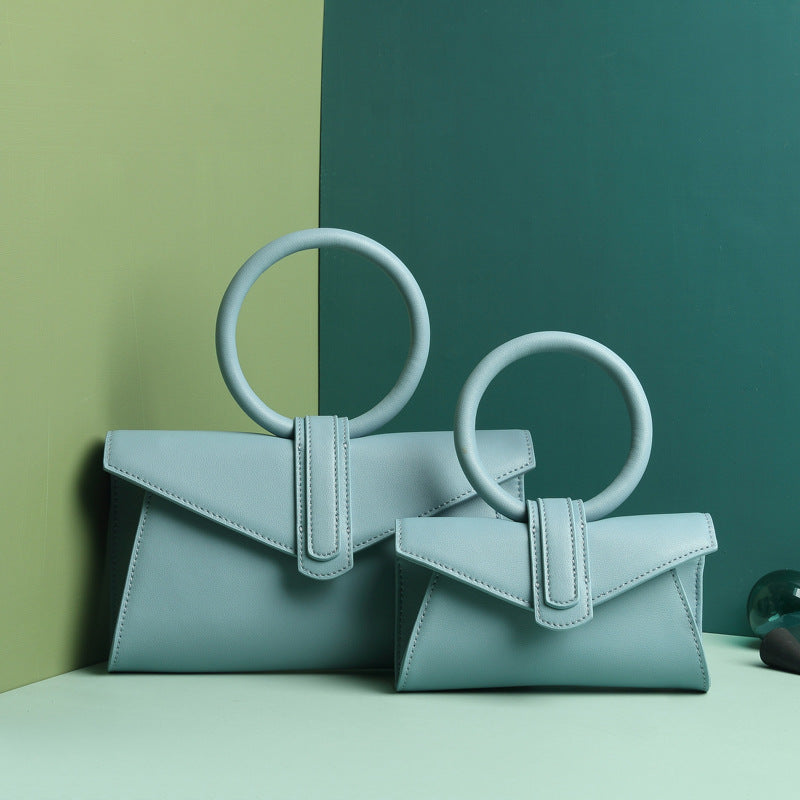 Sarah Express Structured Envelope Shoulder Bag with Ring Handle