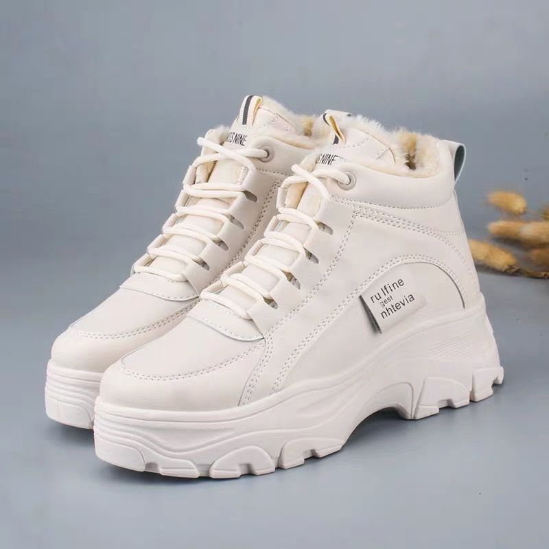 Sarah Express Women's Microfiber Platform Casual Sneakers