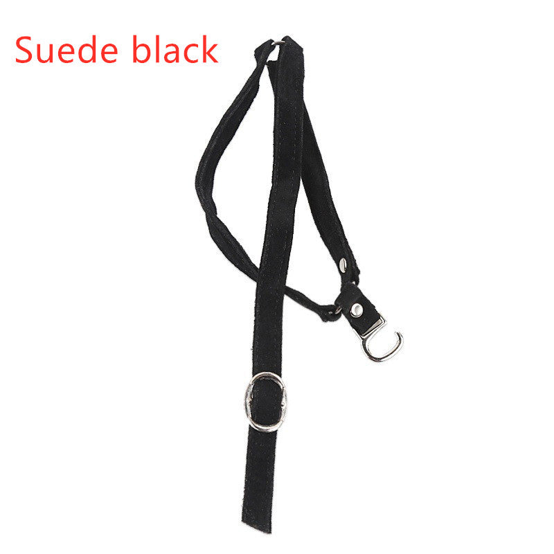 Sarah Express Instant Shoe Heel Straps Suede black