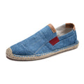 Sarah Express Lightweight Canvas Slip On Flats Blue