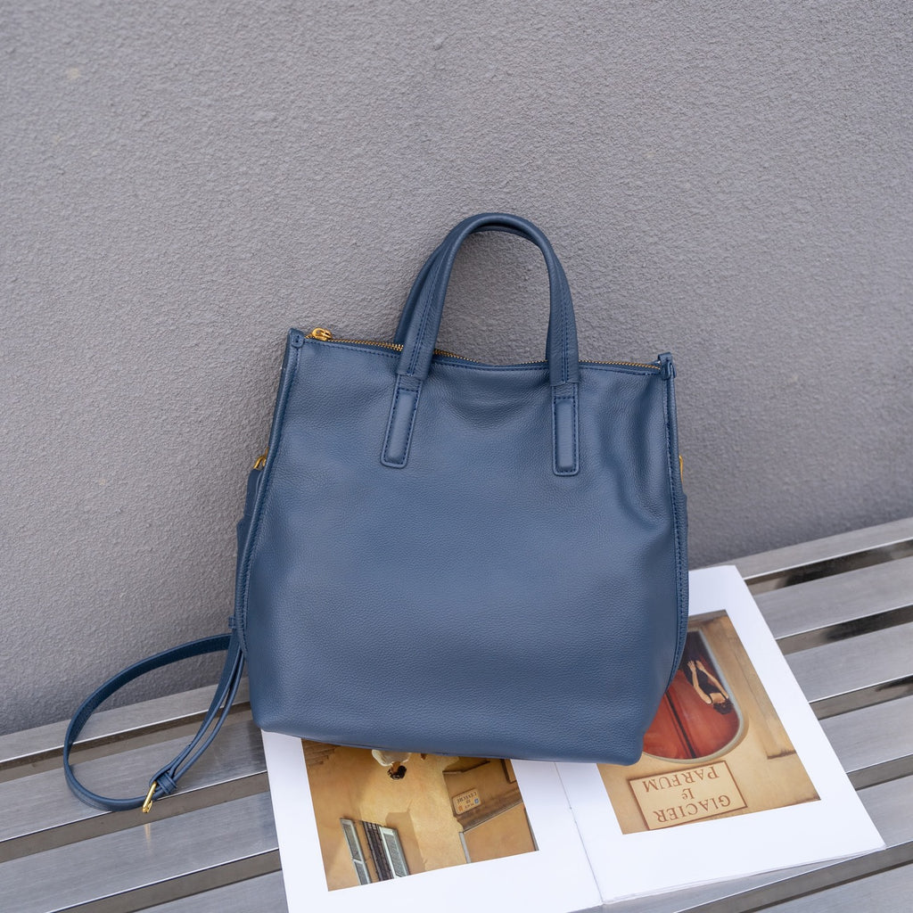 Sarah Express Top-grain Leather Versatile Crossbody Tote Bag