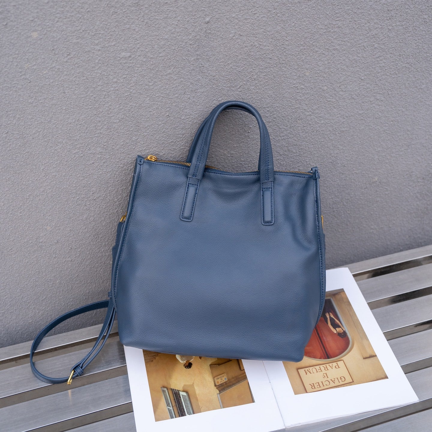 Sarah Express Top-grain Leather Versatile Crossbody Tote Bag