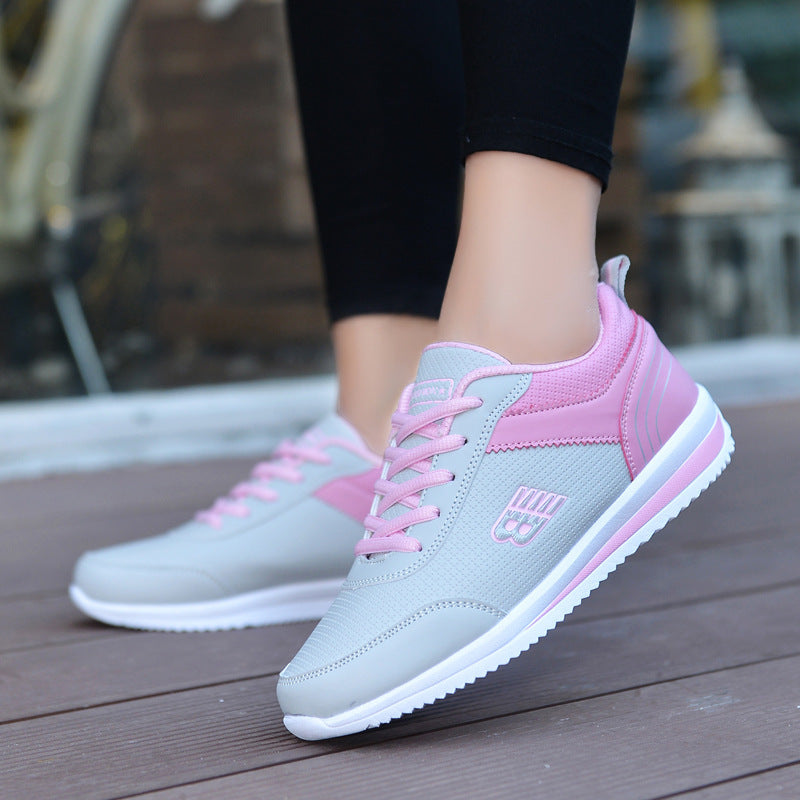 Sarah Express Women's Lace-Up Breathable Casual Sneakers