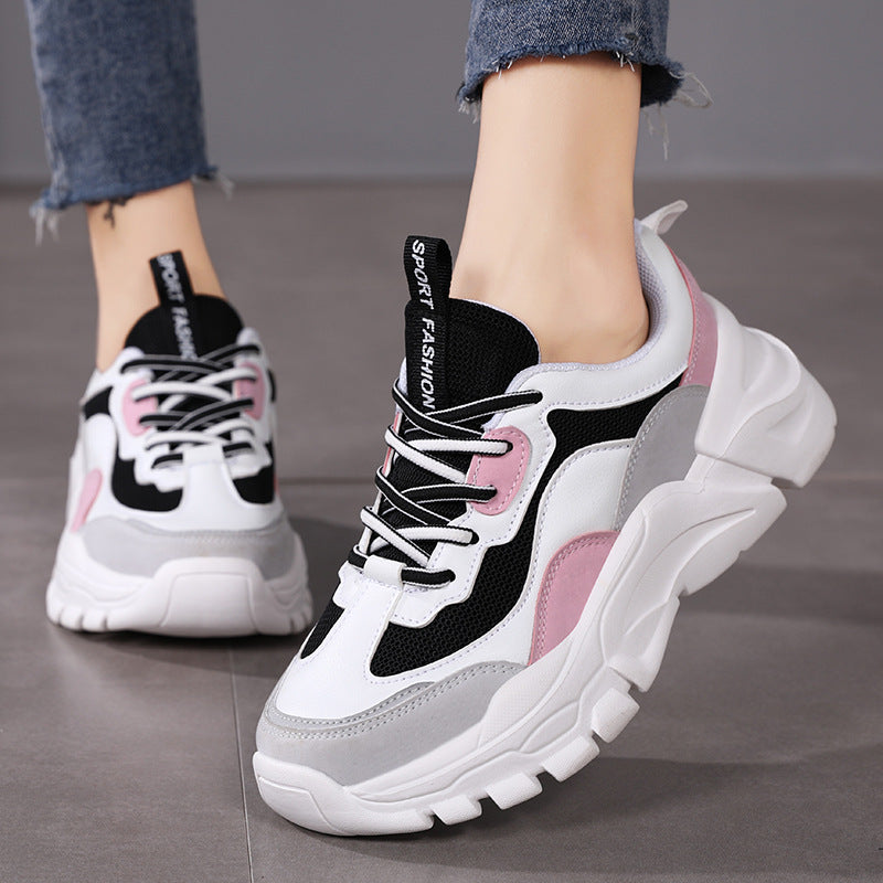 Sarah Express Casual Lace-Up Platform Dad Sneakers