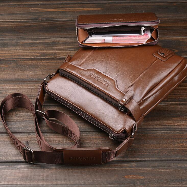 Sarah Express Men's Structured Messenger Shoulder Bag