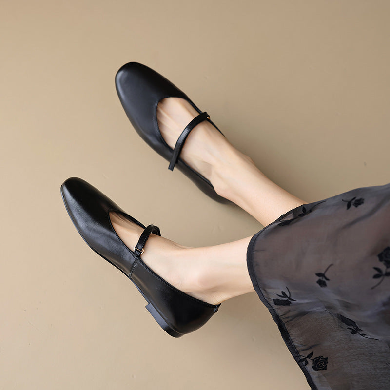 Sarah Express Classic Mary Jane Buckle Flats