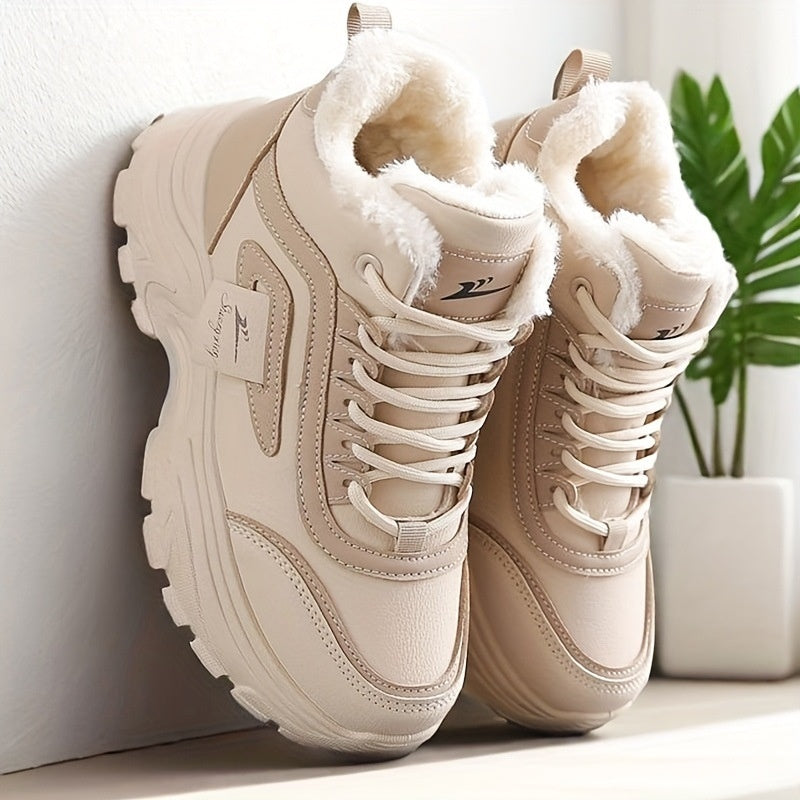 Fleece-Lined High-Top Winter Sneakers – lining detail alternate view 4