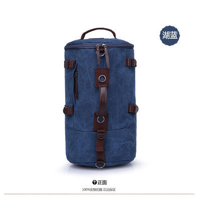 Sarah Express Canvas Student Sports Backpack Lake blue