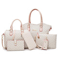 Sarah Express Printed Multi-Piece Women's Handbag Set Beige