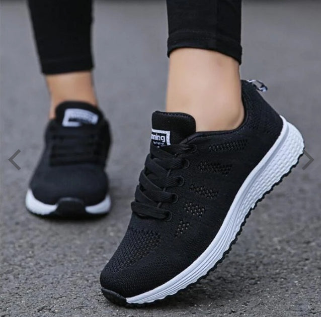 Sarah Express Lightweight Mesh Wedge Sneakers