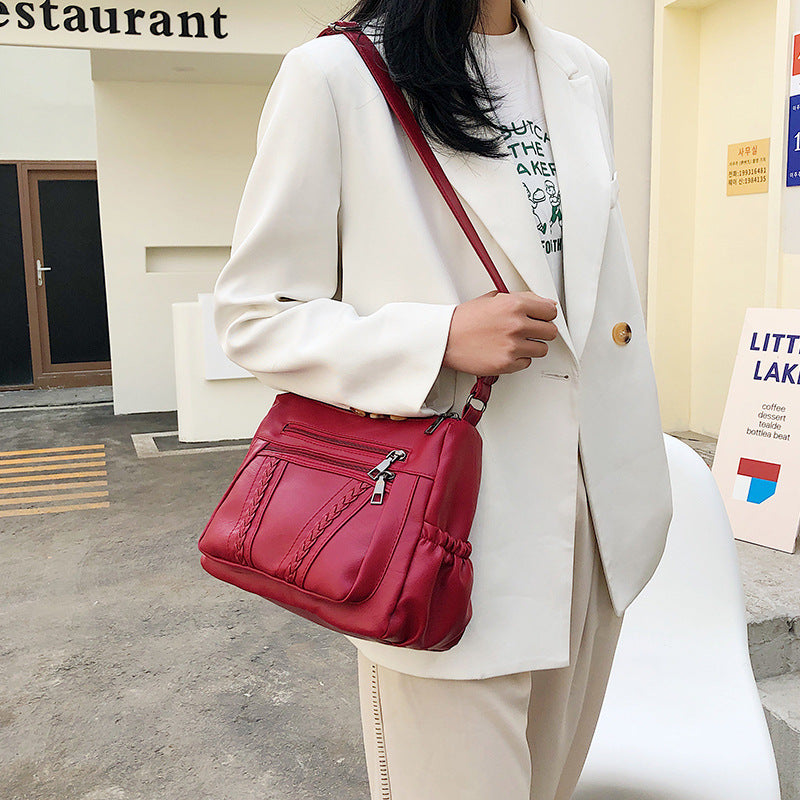 Sarah Express Soft PU Leather Crossbody Shoulder Bag