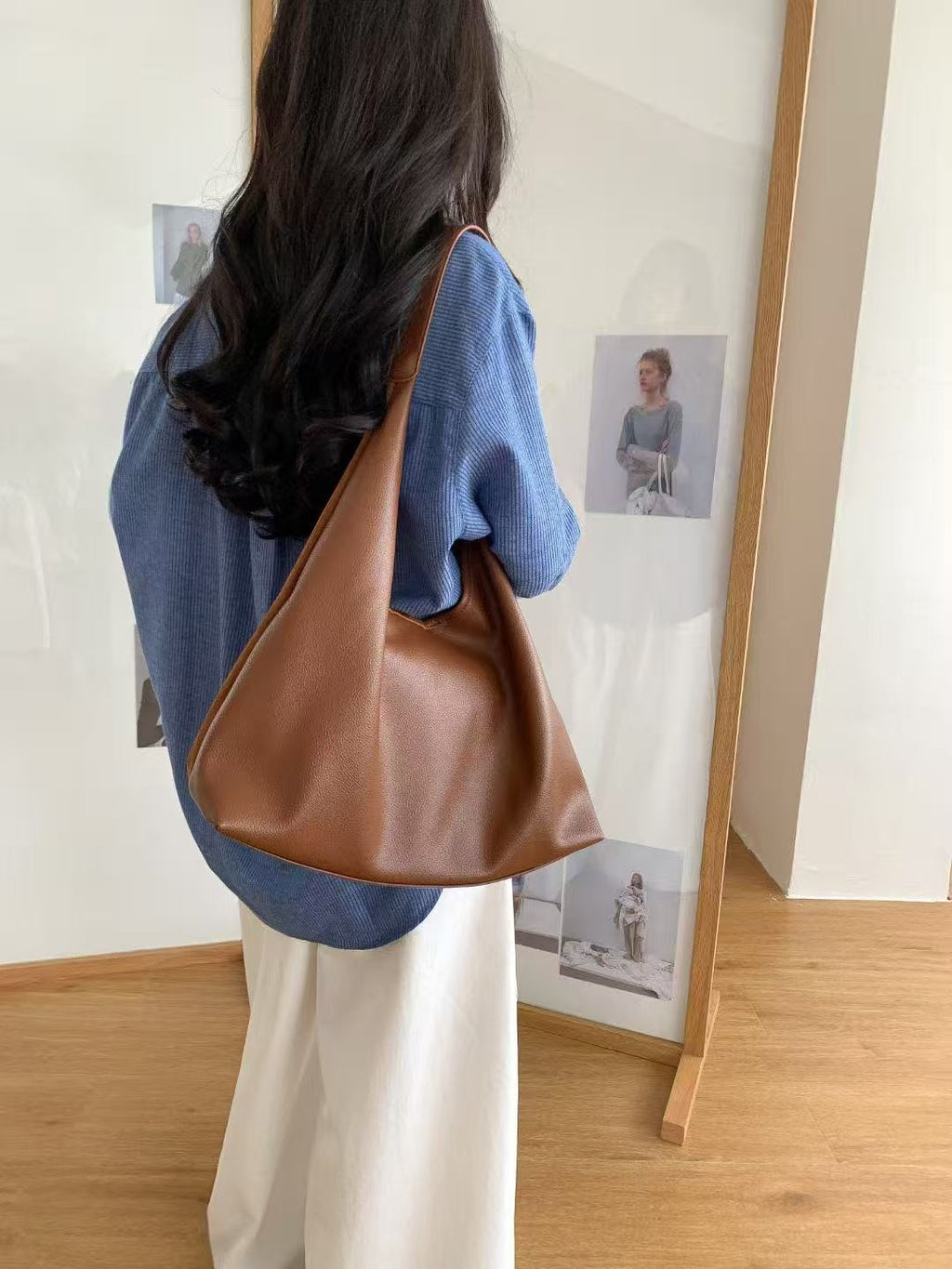 Sarah Express Retro Large Capacity Patchwork Shoulder Bag
