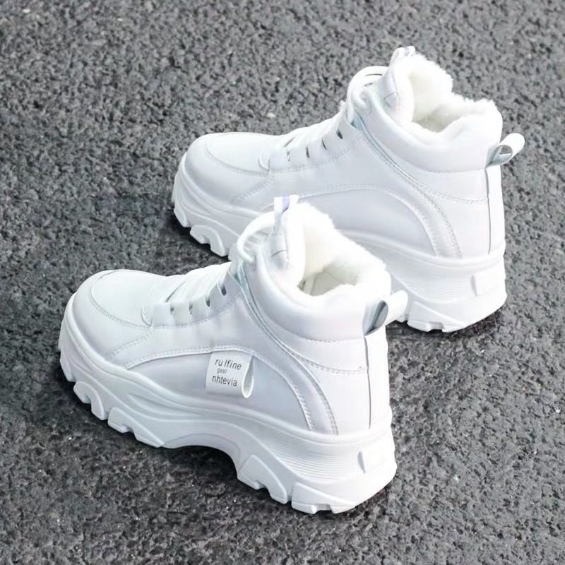 Sarah Express Women's Microfiber Platform Casual Sneakers
