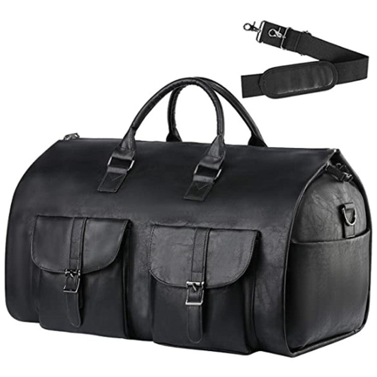 Sarah Express Convertible Retro PU Leather Travel Duffle Bag