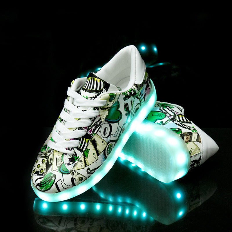 Sarah Express Unisex Fluorescent Lace-Up Platform Sneakers