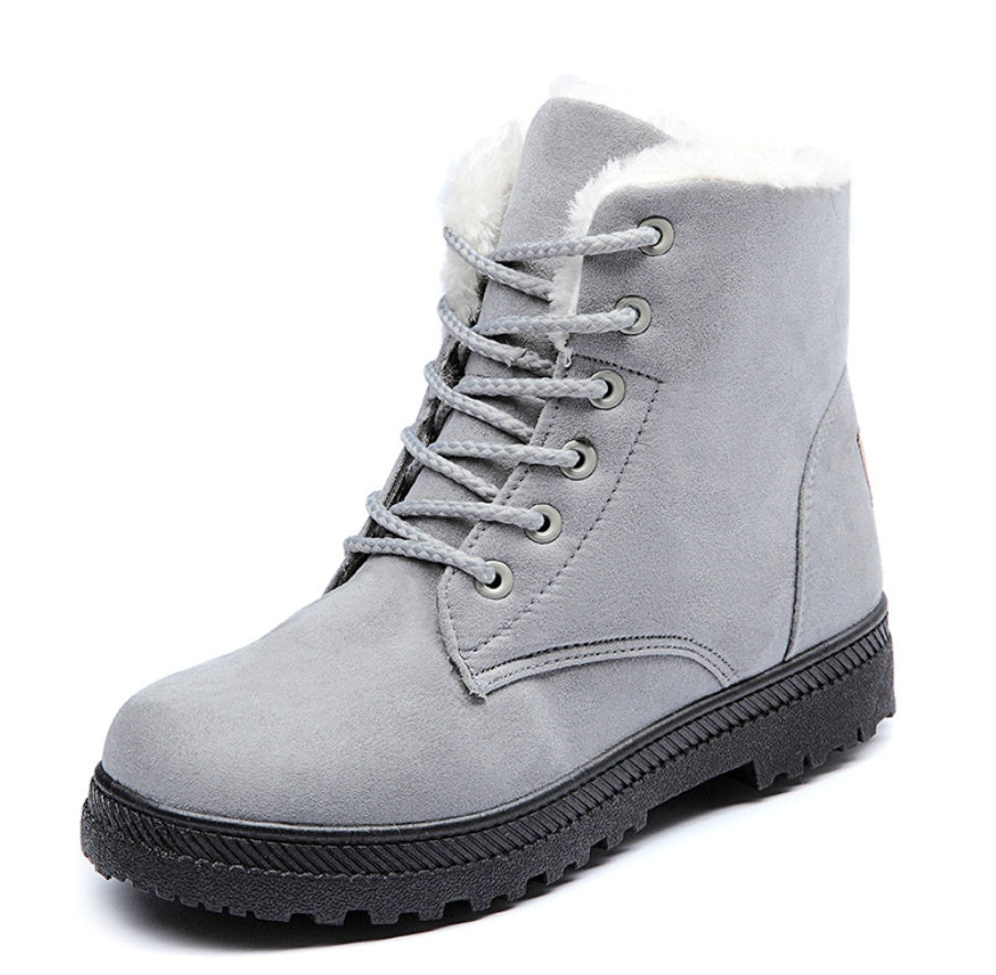 Sarah Express Women's Plush Lined Waterproof Snow Boots