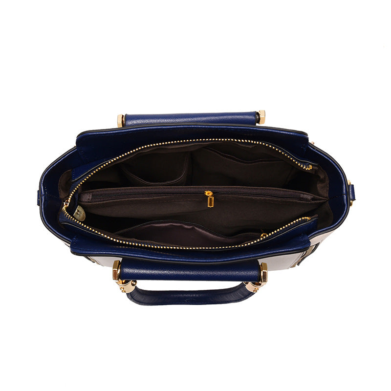 Sarah Express Structured Two-Tone Shoulder Handbag