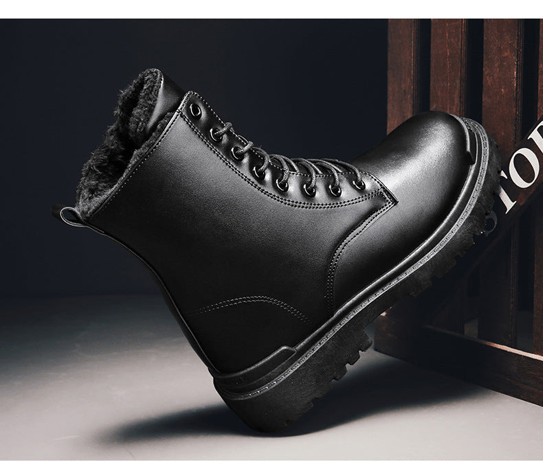 Sarah Express Men's Thermal Fleece Lined Martin Boots