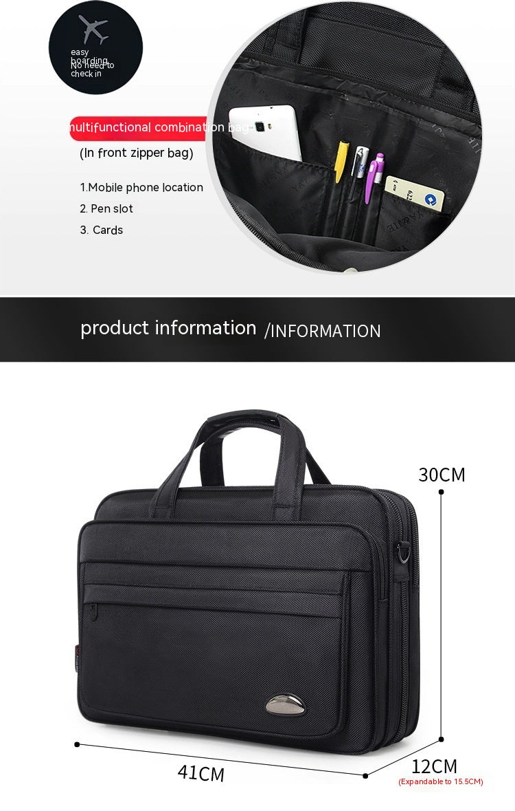 Sarah Express Waterproof Oxford Business Laptop Briefcase