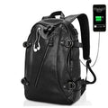 Sarah Express Ergonomic USB Charging Leather Backpack default