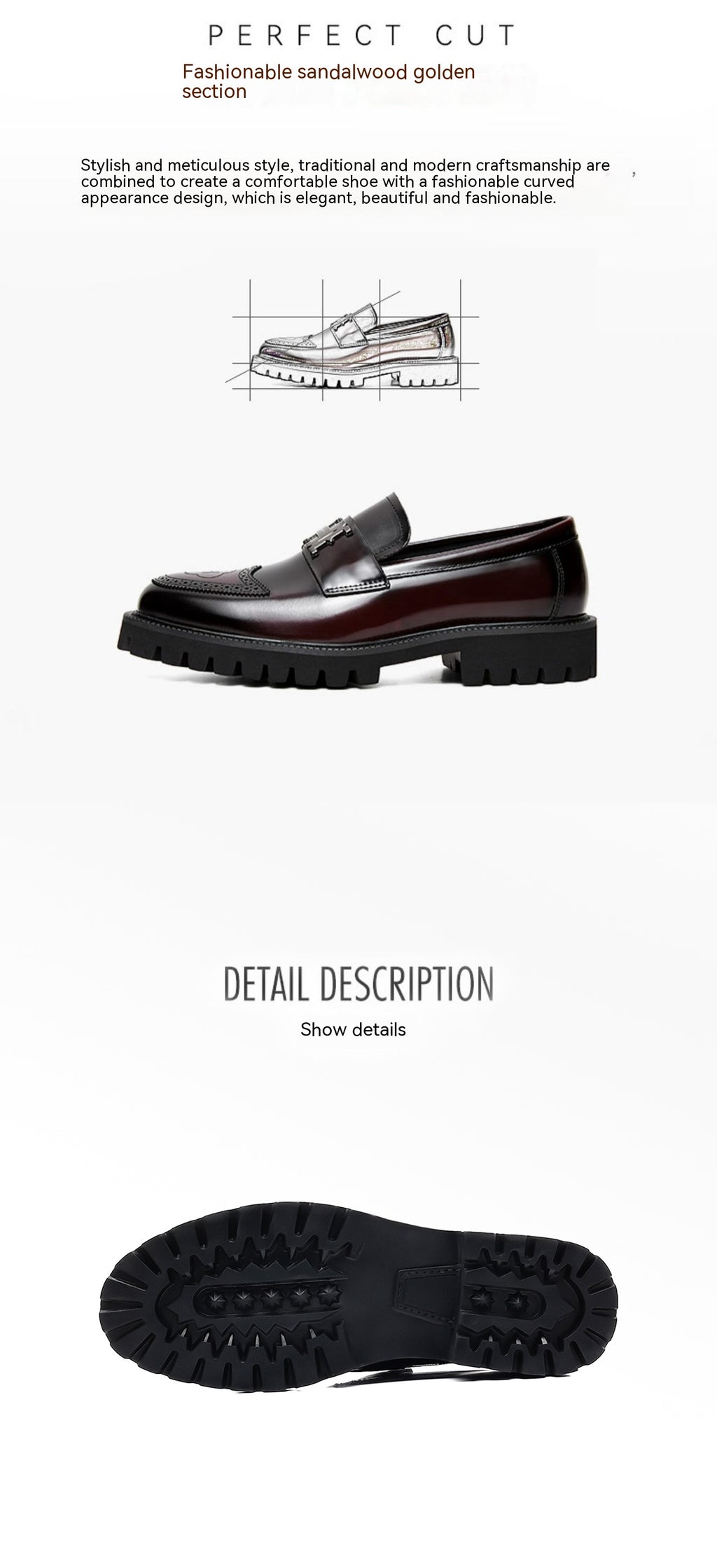 Sarah Express Men's Matte Leather Business Loafers