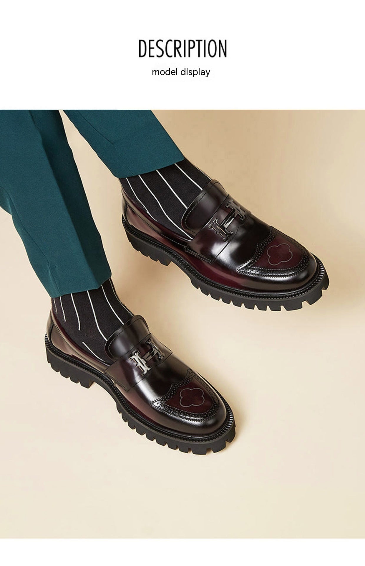 Sarah Express Men's Matte Leather Business Loafers