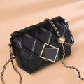 Sarah Express Retro Cowhide Leather Messenger Bag Black
