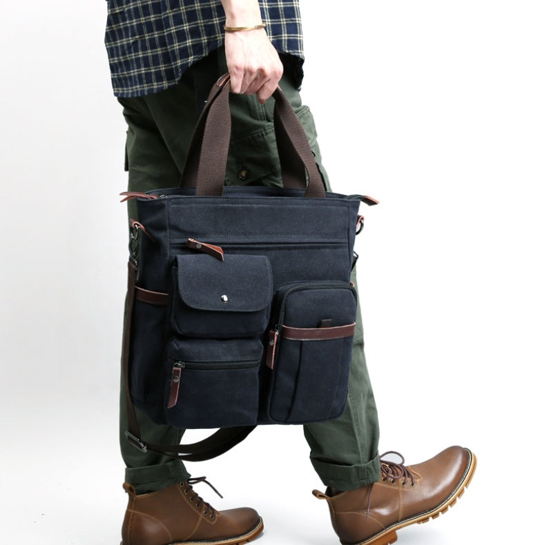 Sarah Express Canvas Business Messenger Briefcase